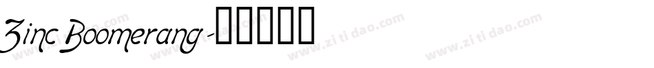Zinc Boomerang字体转换